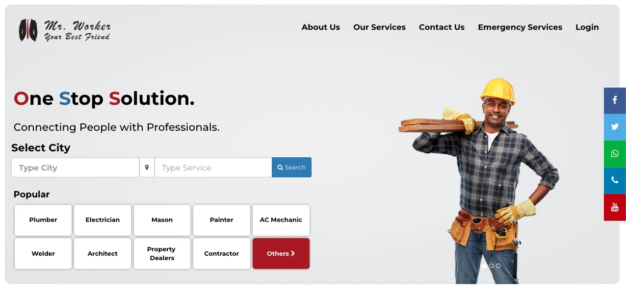 MrWorker web portal